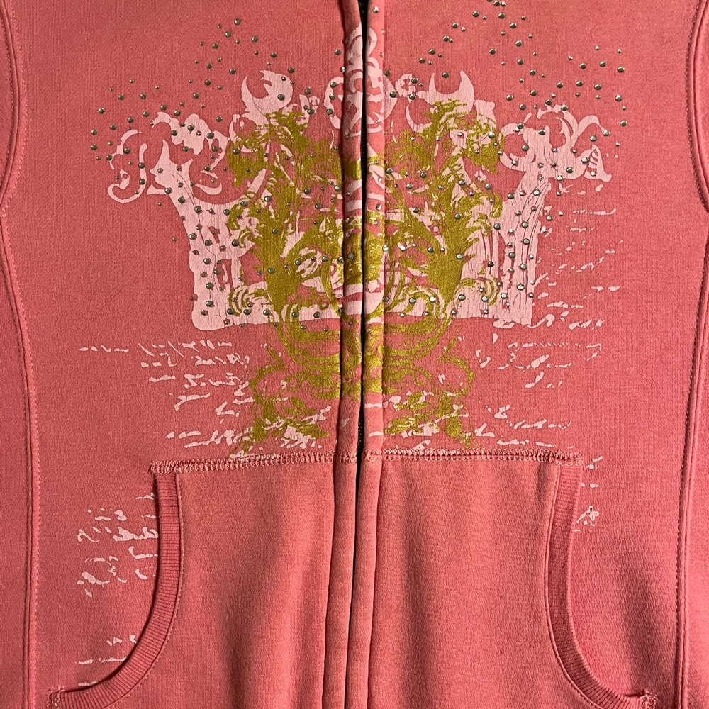 Arizona Full Front Zip Hoodie, Bubblegum Pink | XL/18 1/2 Plus - Picture 5 of 17